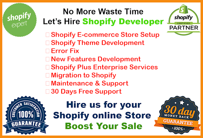 develop shopify website or fix shopify errors or issues