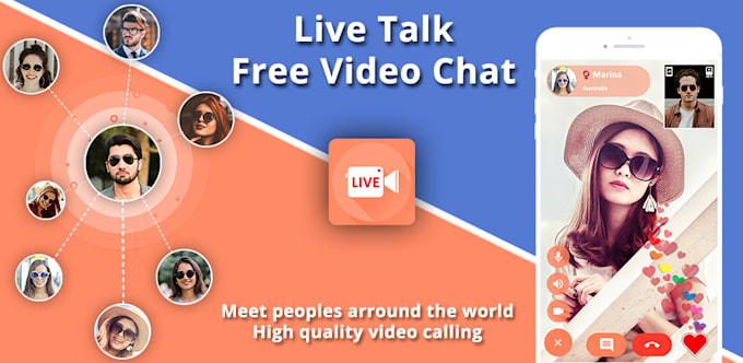 develop random video calling app for android and ios