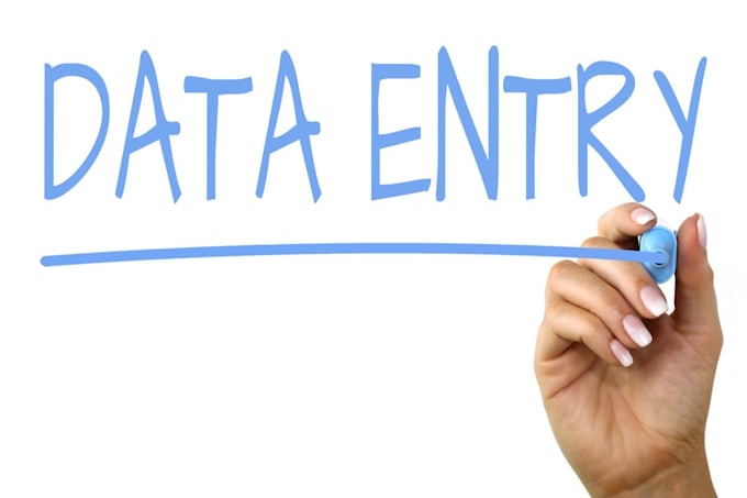 do typing, data entry of any kind