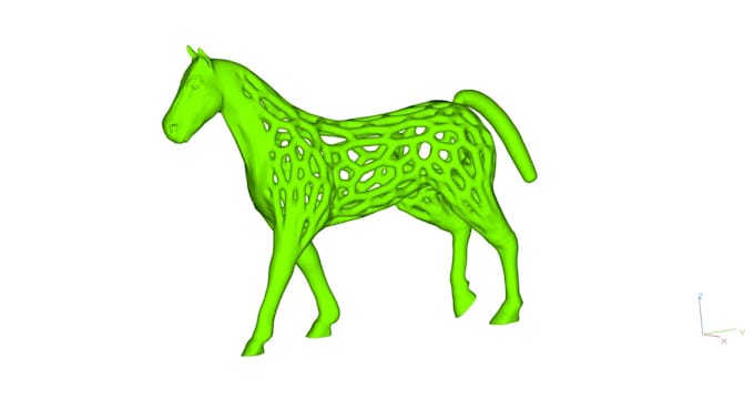 create 3d voronoi structure on 3d model