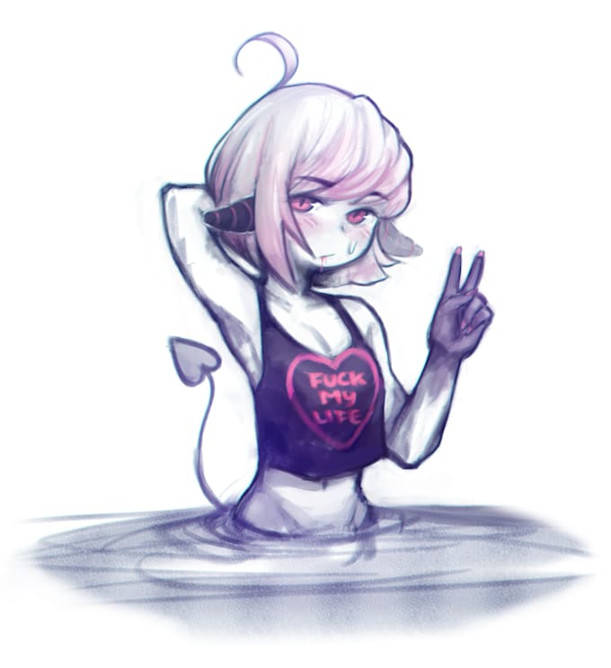 Create A Sketch Of Your Female Oc In Photoshop By Lillyaja