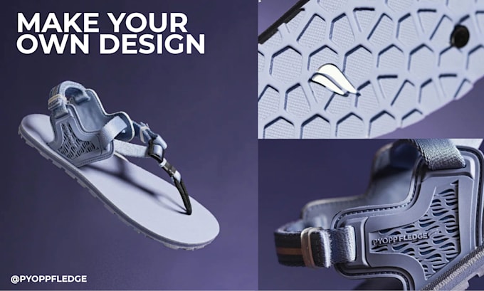 make a footwear, shoes, sneakers design for you