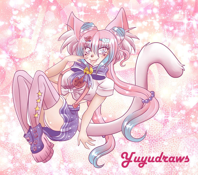 Draw A Cute Anime Girl Or Original Character After Your Wishes By