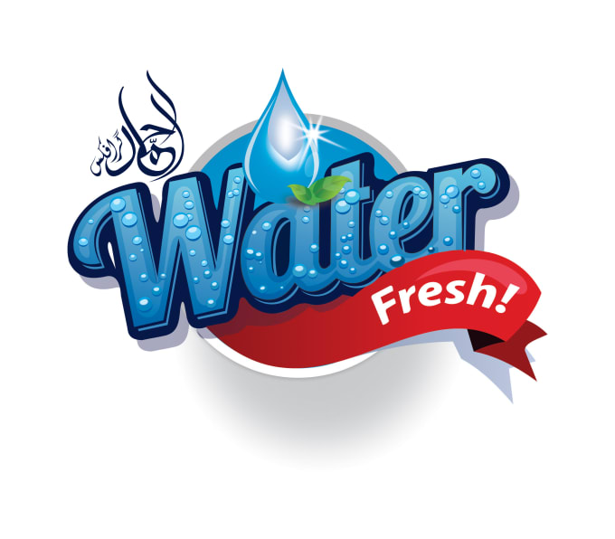Creative water logo with drops by Namughal | Fiverr