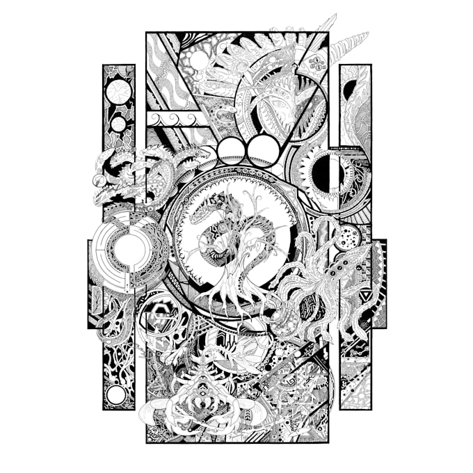draw you a crazy illustration in my style