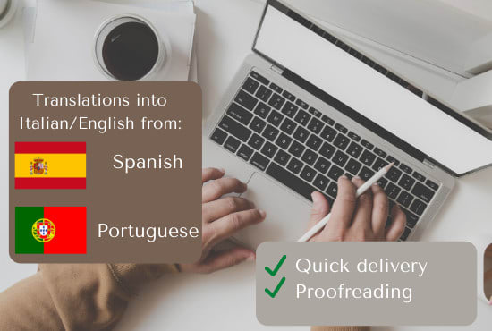 translate from spanish and portuguese into italian