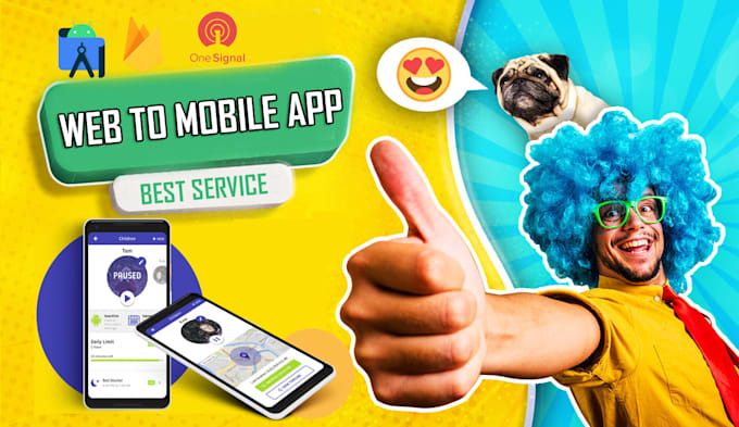 convert website to native android mobile app immediately