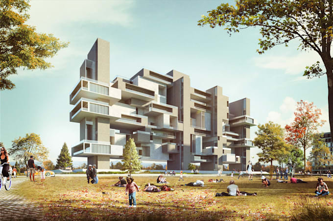 create photorealistic 3d architectural renderings using d5 render ,lumion,vray