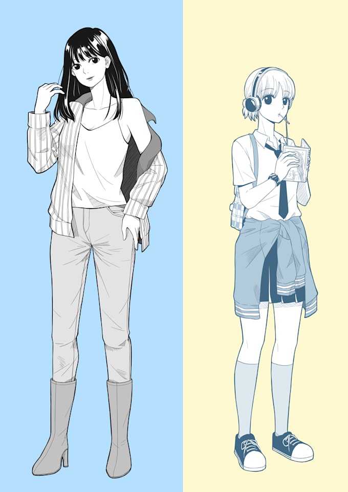 draw your favorite original character in manga style