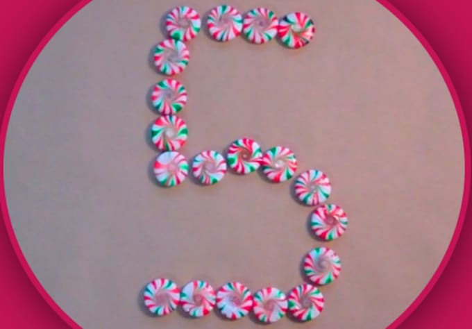 write your message in peppermint candy