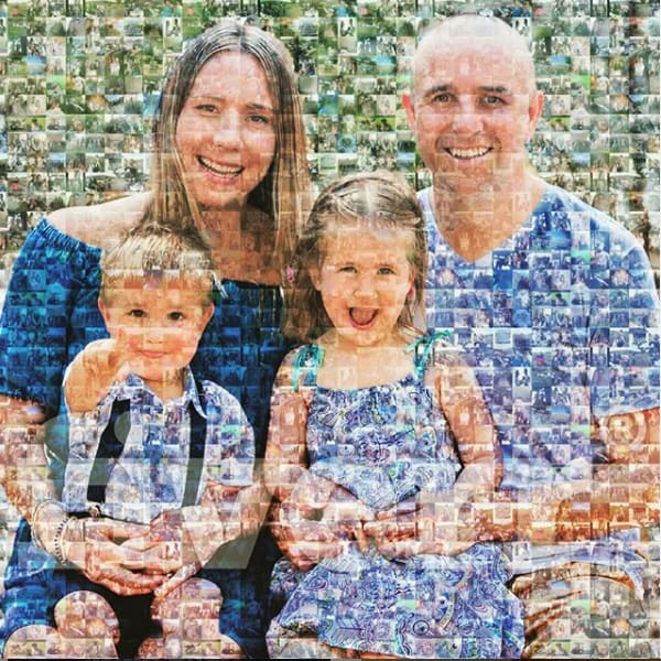 create a beautiful mosaic collage