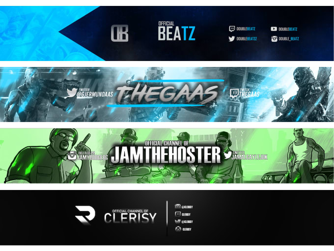 Design A Creative Channel Banner By Doublebeatz