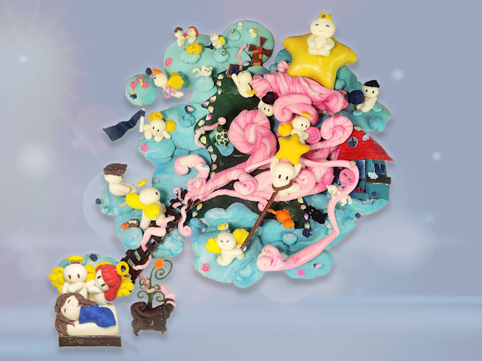 draw picture storybook illustrations with clay