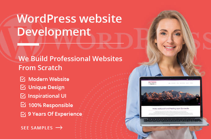 create or recreate a professional wordpress website or blog