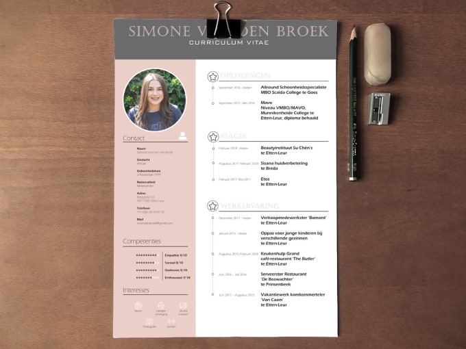 Pimp Your Curriculum Vitae Resume By Tacovk