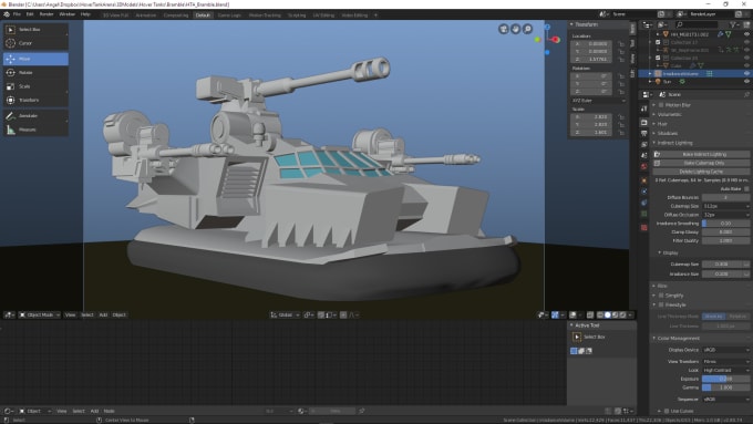 Build An Original Design Sci Fi 3d Model By Angelroldan