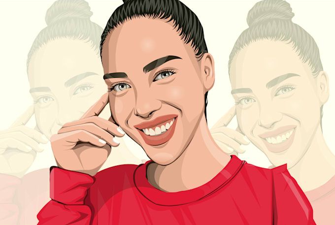 draw creative vector portrait from your photo