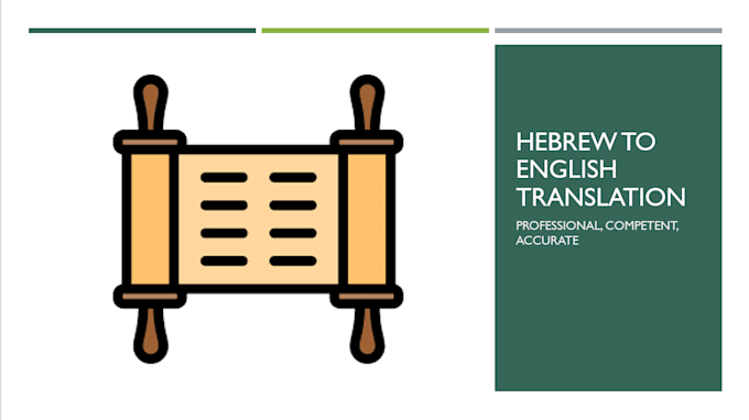 manually translate your hebrew text into english