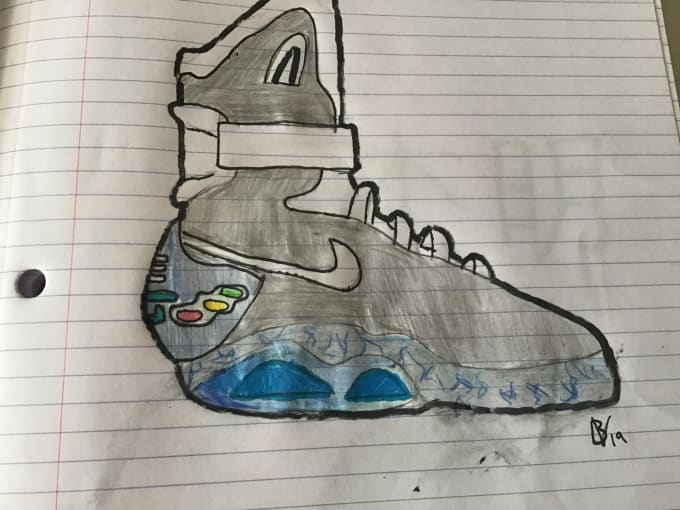 Drawing Or Designing Basketball Sneakers By Sneakerdesigner