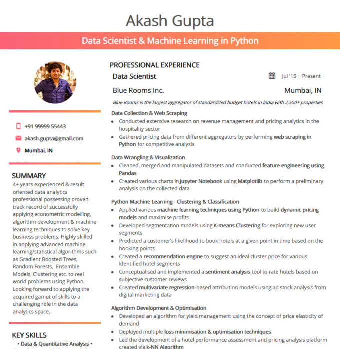Make Resume Or Cv Cover Letter And Linkedin Profile