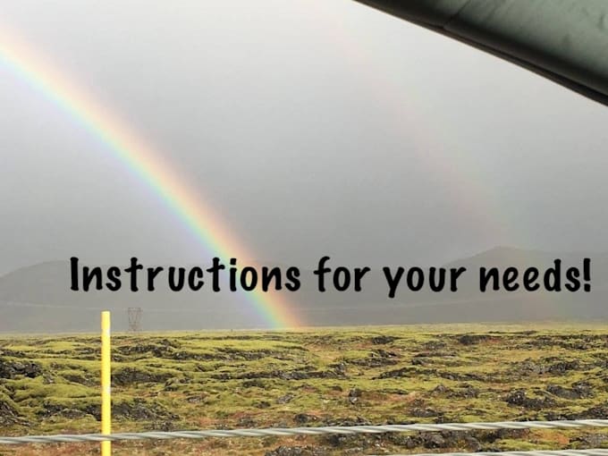 make instructions for your product