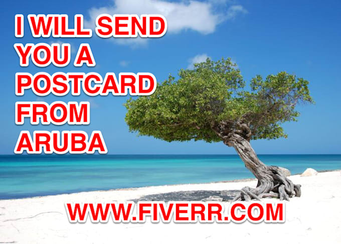 send you an awesome postcard from aruba