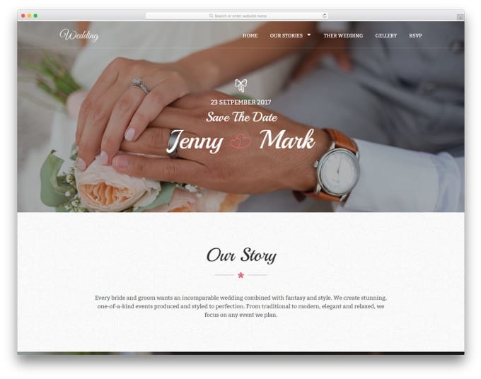 Domain wedding name examples website Wedding Website