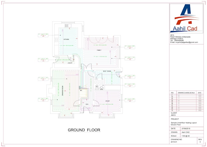 create a professional underfloor heating layout in 24 hours