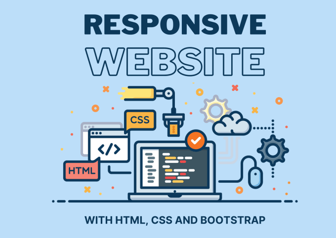 Make responsive website with html css and bootstrap by Mona_mab | Fiverr