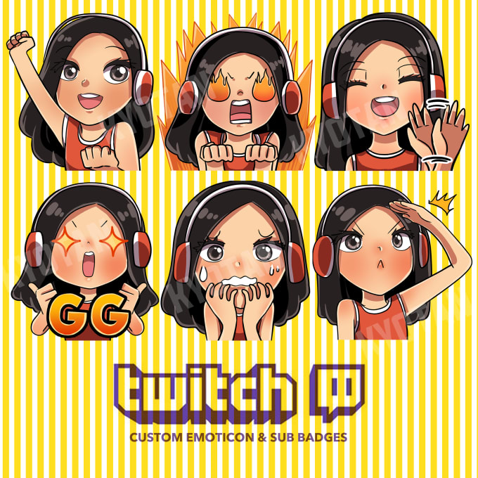 create high quality custom twitch emotes or sub badges