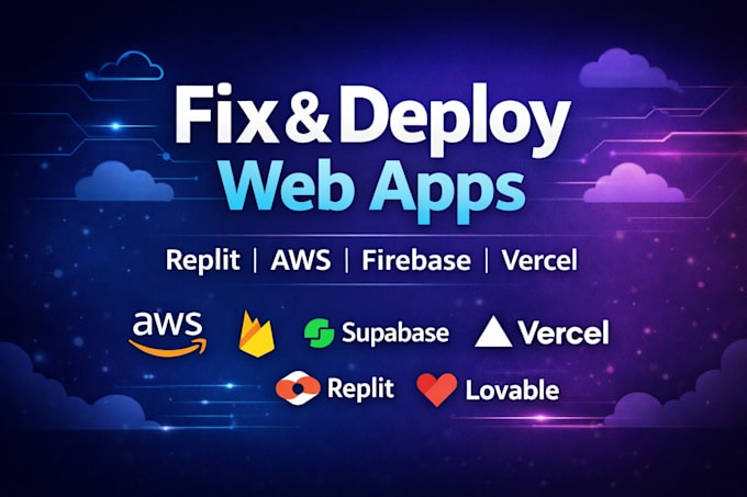 fix and deploy your lovable, replit web app