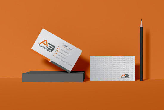 design a modern double sided business card for your brand