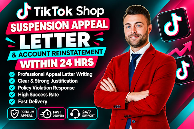 write tiktok shop suspension appeal letter, reinstate tiktok account safely