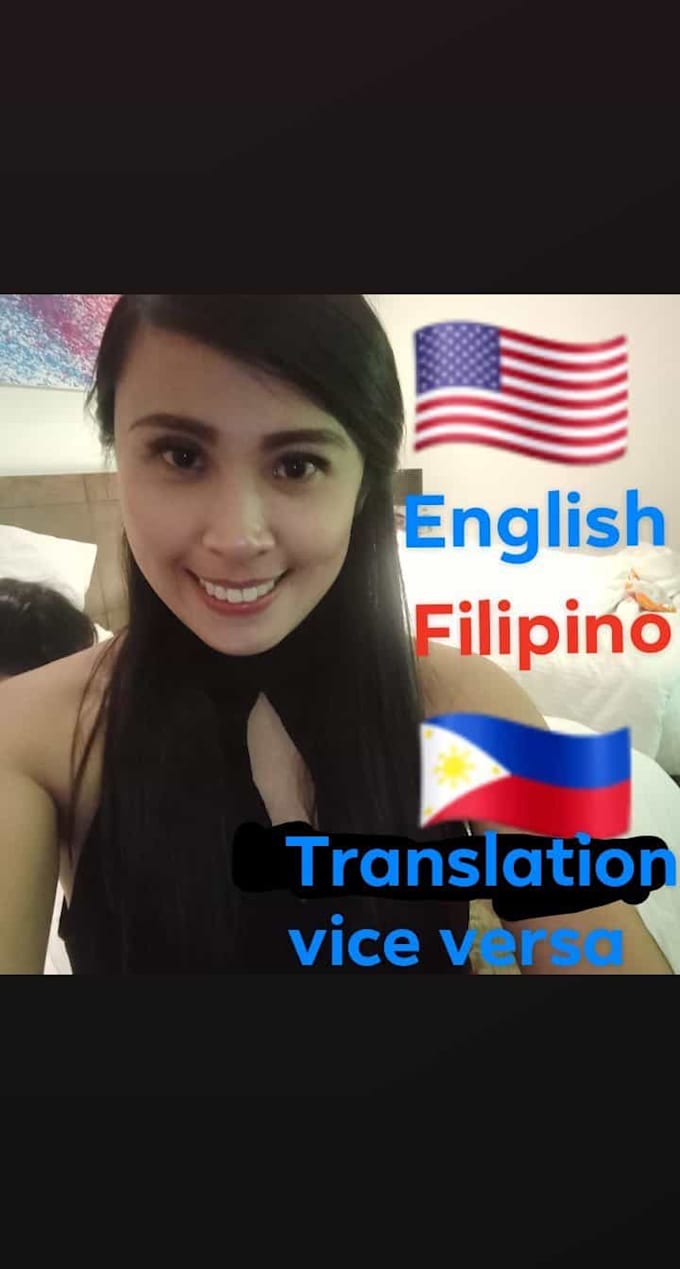 Translate english to filipino, filipino to english by Jamiecanlas Fiverr