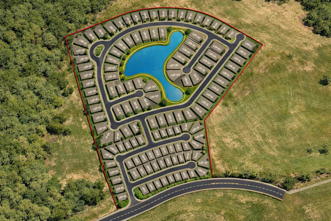 design a detailed land subdivision and lot plan