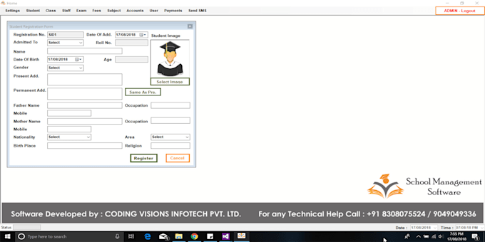 custom school management software