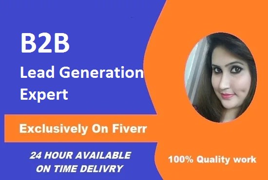 I will do b2b lead generation and data entry