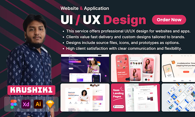 do ui ux design, website ui ux design in figma
