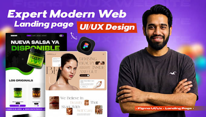 design figma website UI and landing page design
