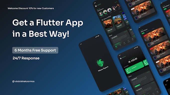design and develop flutter app