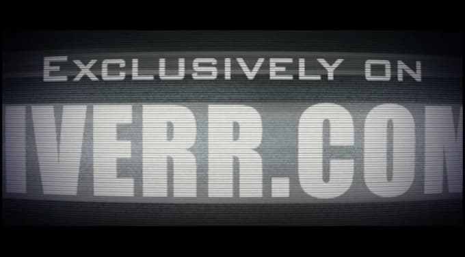 create this glitch logo video intro
