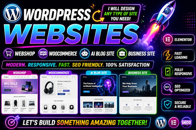 build ecommerce website online store, webshop using wordpress woocommerce