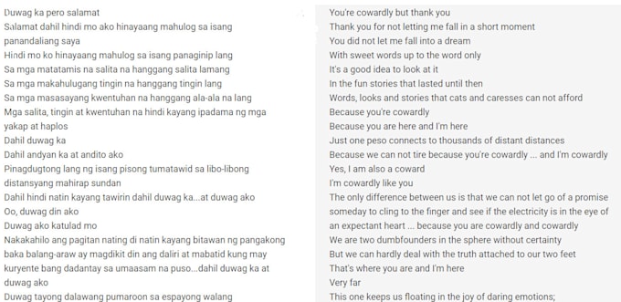 translate english from or to filipino for cheap