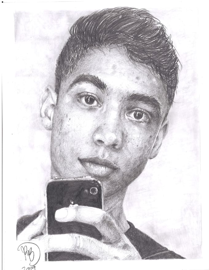 Draw you a portrait by Artofrafael Fiverr