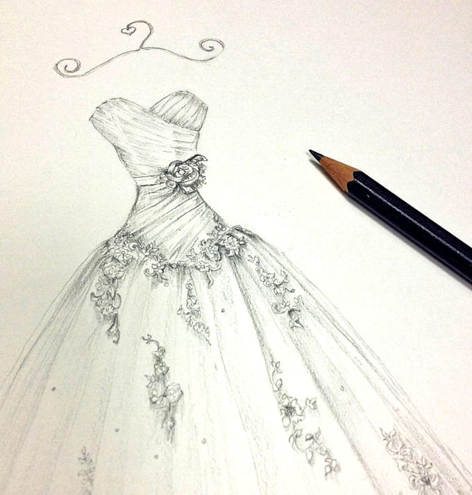 Draft fashion illustration and sketches by Amnaghauri3 | Fiverr
