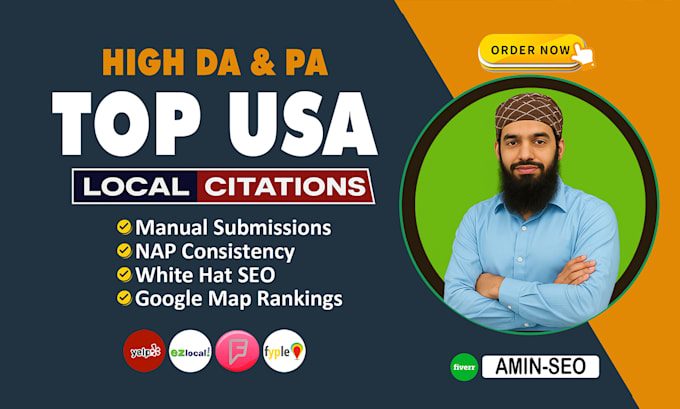 do 350 USA local citations and directory submission