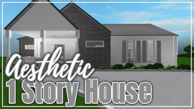 How To Build A Modern House In Bloxburg 1 Story Step By Step لم
