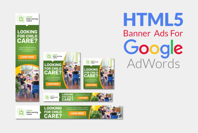 Design animated html5 banner ads for google adwords by Graphic_style |  Fiverr