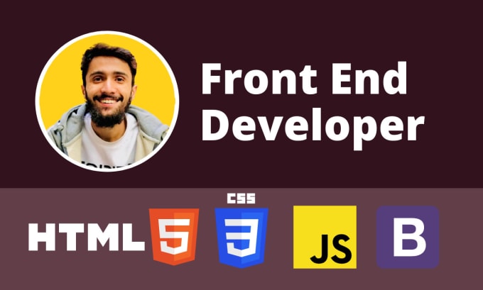 Be website front end developer using html css js bootstrap by ...
