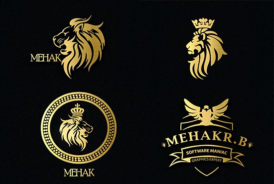 design gold luxurious logo for your brand
